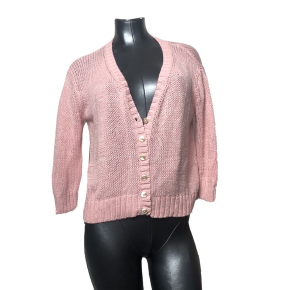 Wooden Ships Cropped Fit Cardigan Knit Sweater - Picture 2 of 8